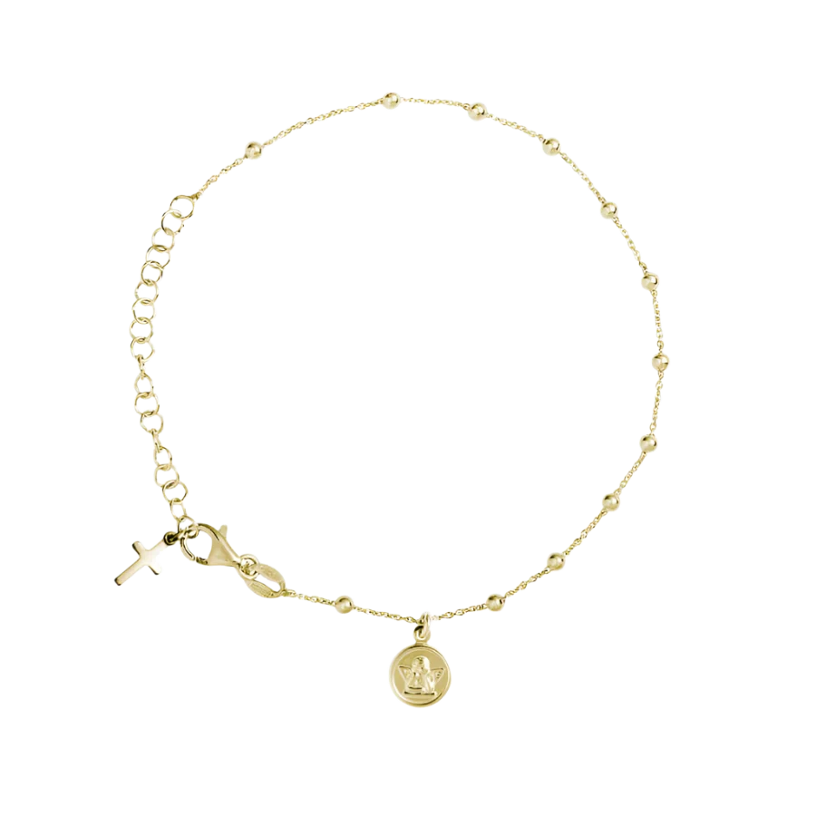 BABY ROSARY BRACELET - VERMEIL SILVER