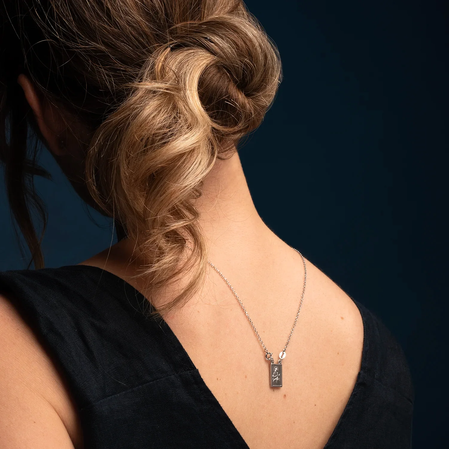 SCAPULAR NECKLACE - SILVER - Image 3