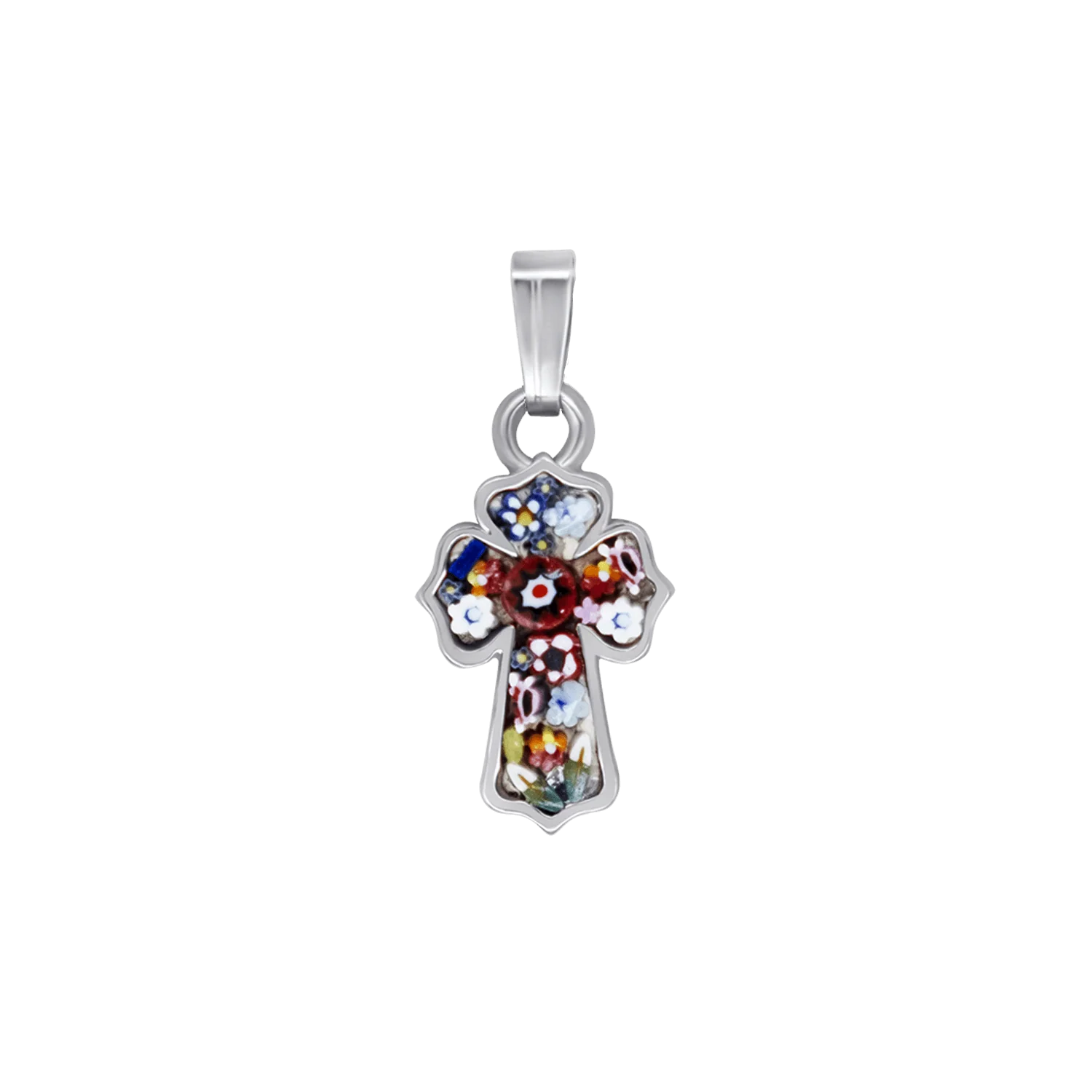 CROSS PENDANT - MICROMOSAIC JEWELRY - METAL