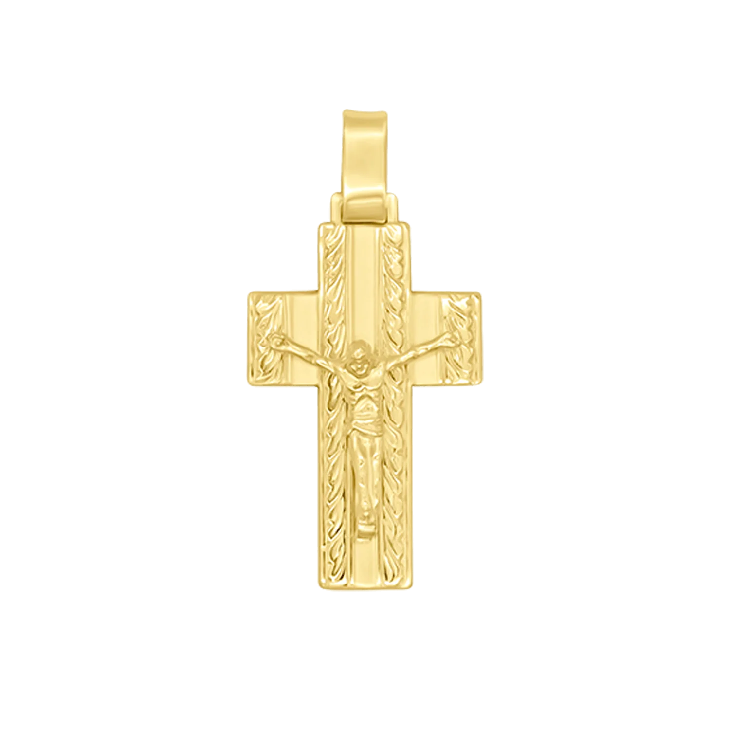 CRUCIFIX PENDANT - GOLDEN SILVER