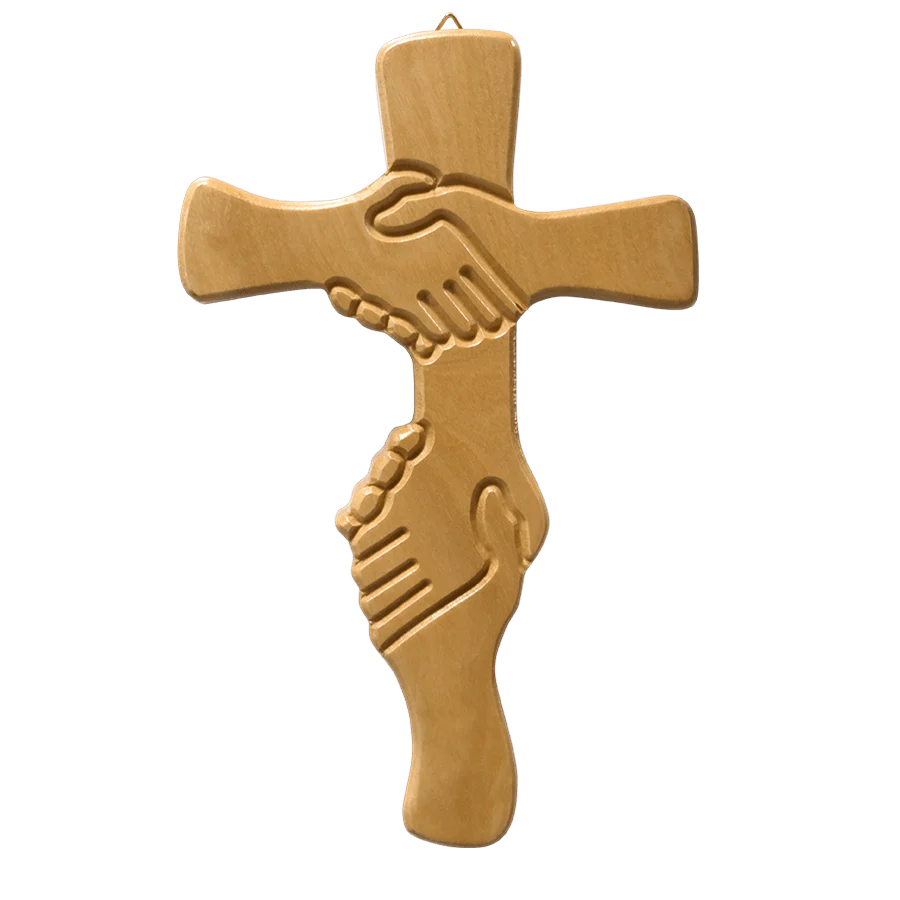 FRIENDSHIP WALL CROSS - OLIVE WOOD