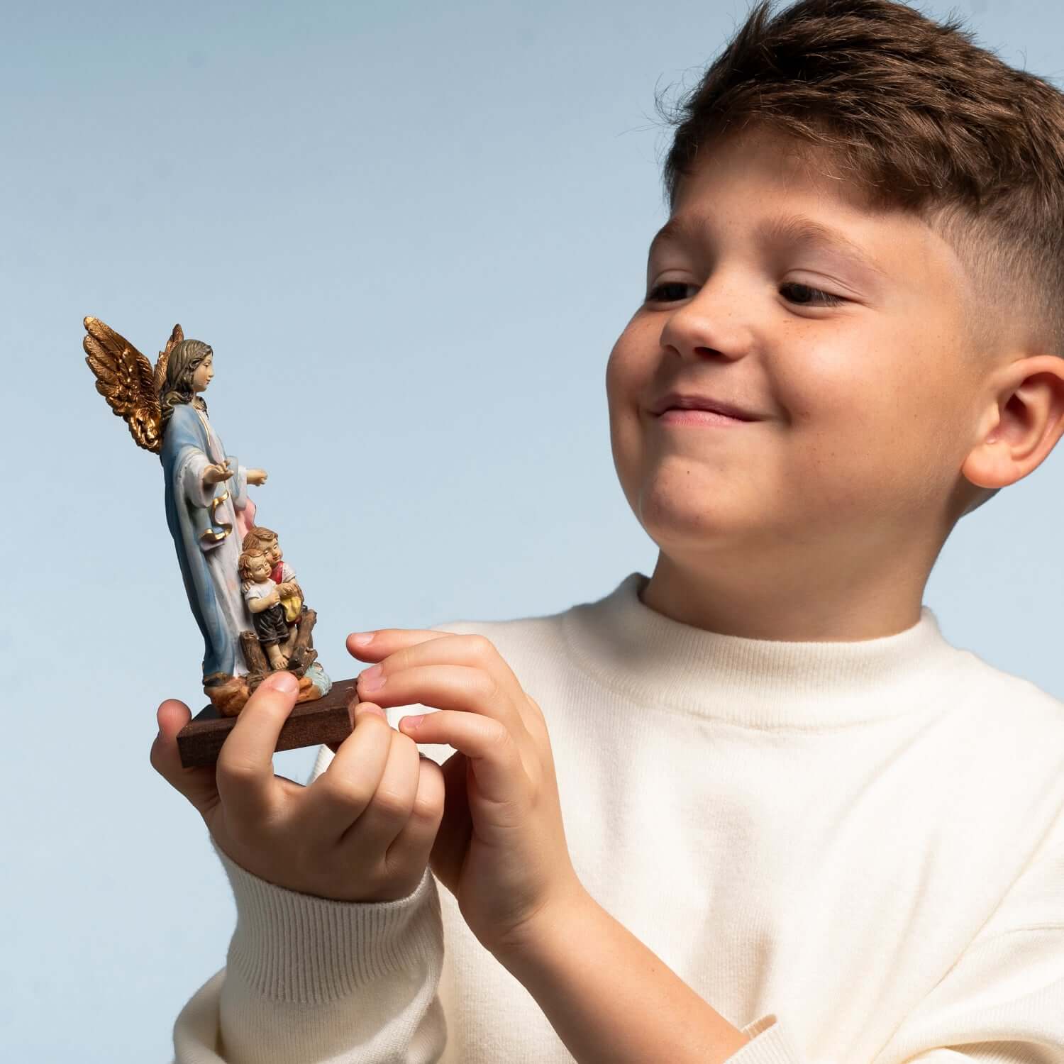 GUARDIAN ANGEL - STATUE - RESIN - Image 3