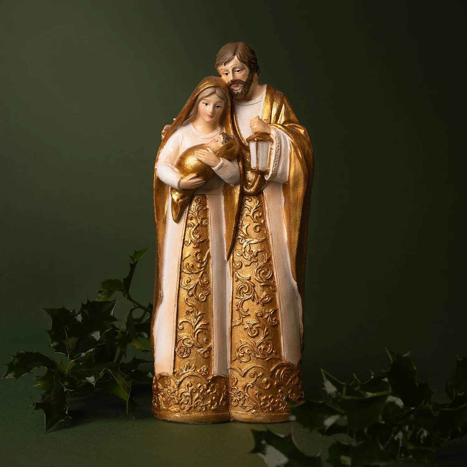 HOLY FAMILY STATUE - RESIN - CHRISTMAS - Image 2