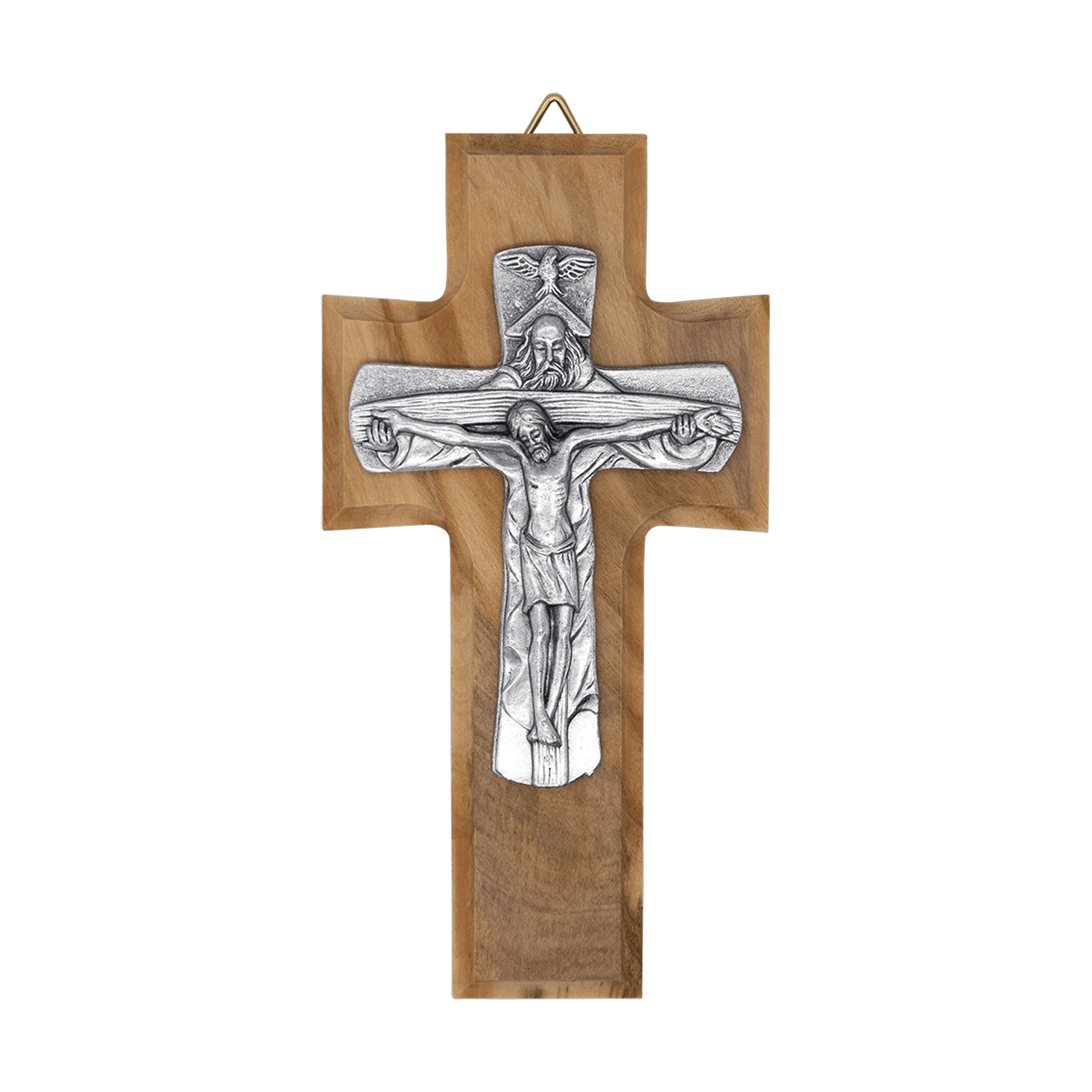 HOLY TRINITY - WALL CRUCIFIX - WOOD