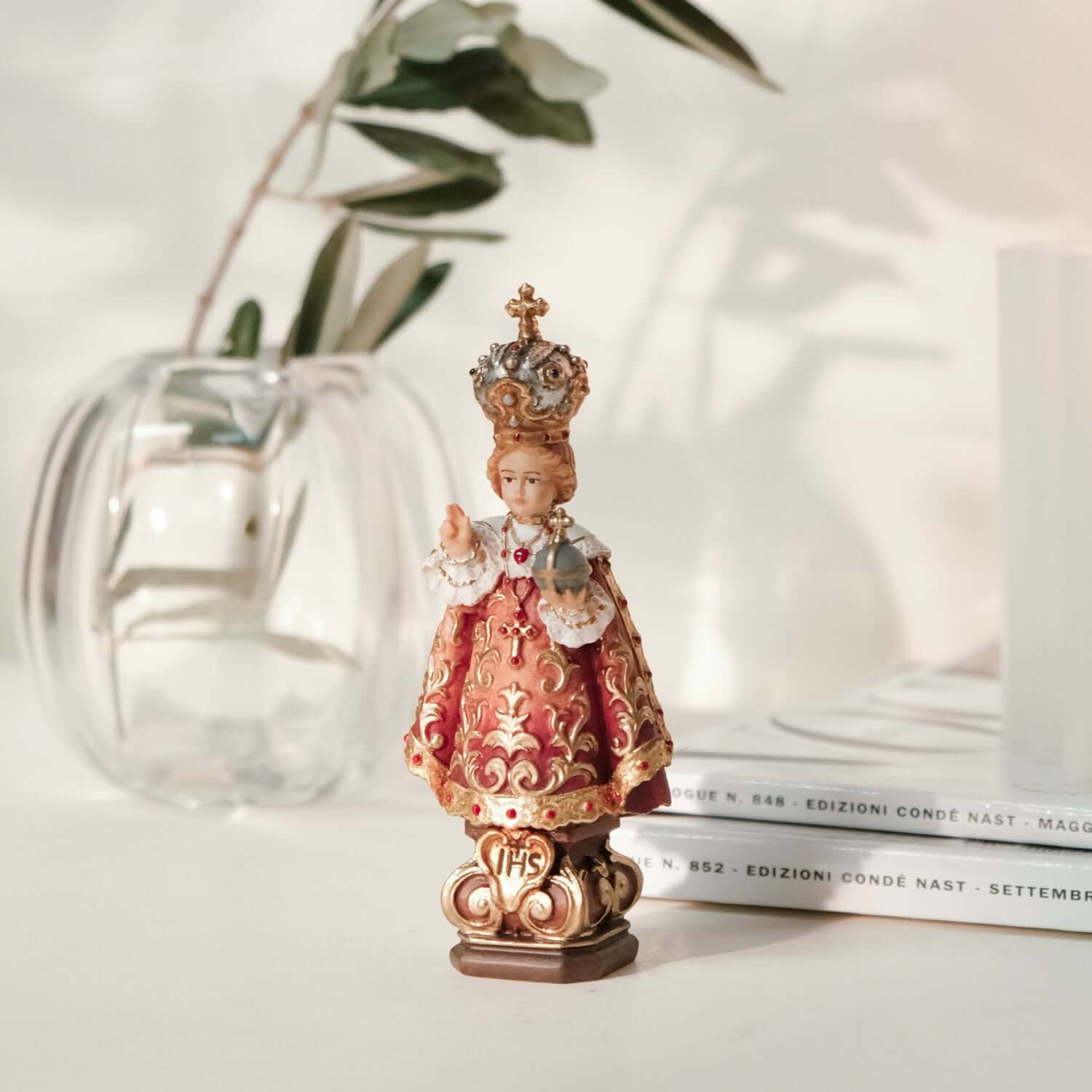 INFANT JESUS OF PRAGUE - STATUE - WOOD - Image 3