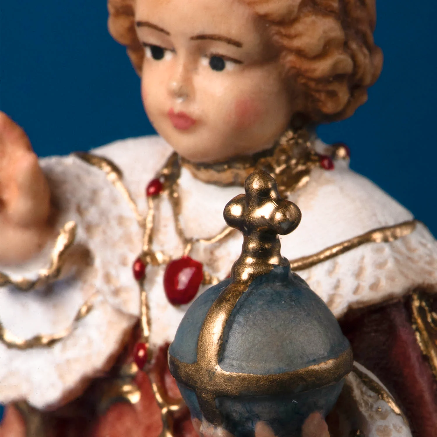 INFANT JESUS OF PRAGUE - STATUE - WOOD - Image 4