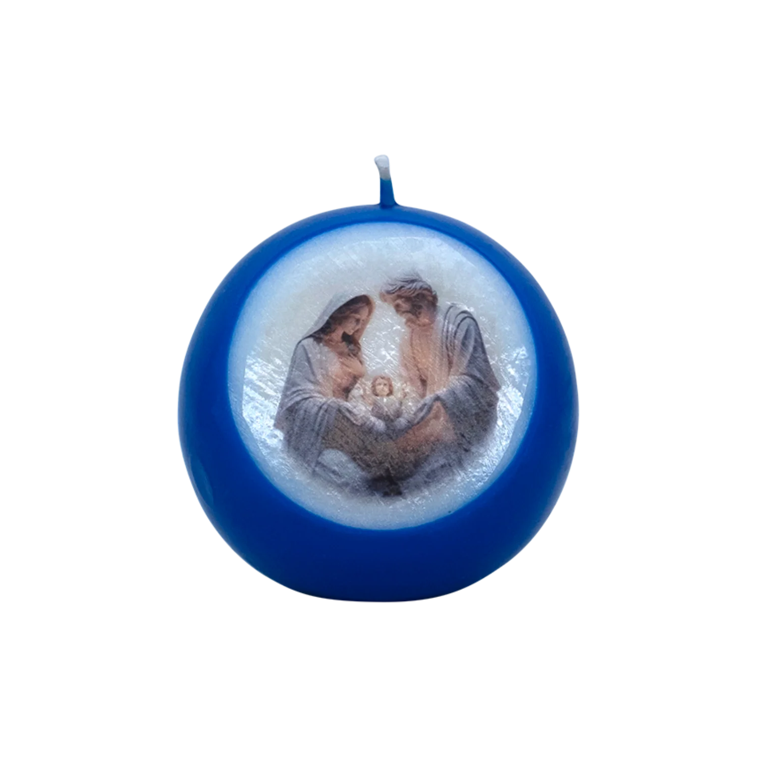 NATIVITY SCENE - BLUE CANDLE