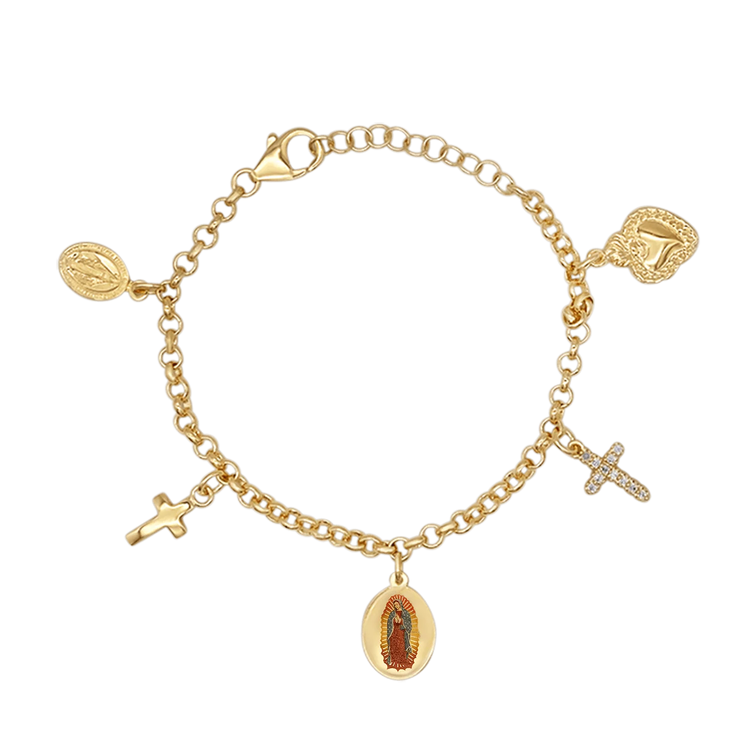 OUR LADY OF GUADALUPE - CHARMS BRACELET