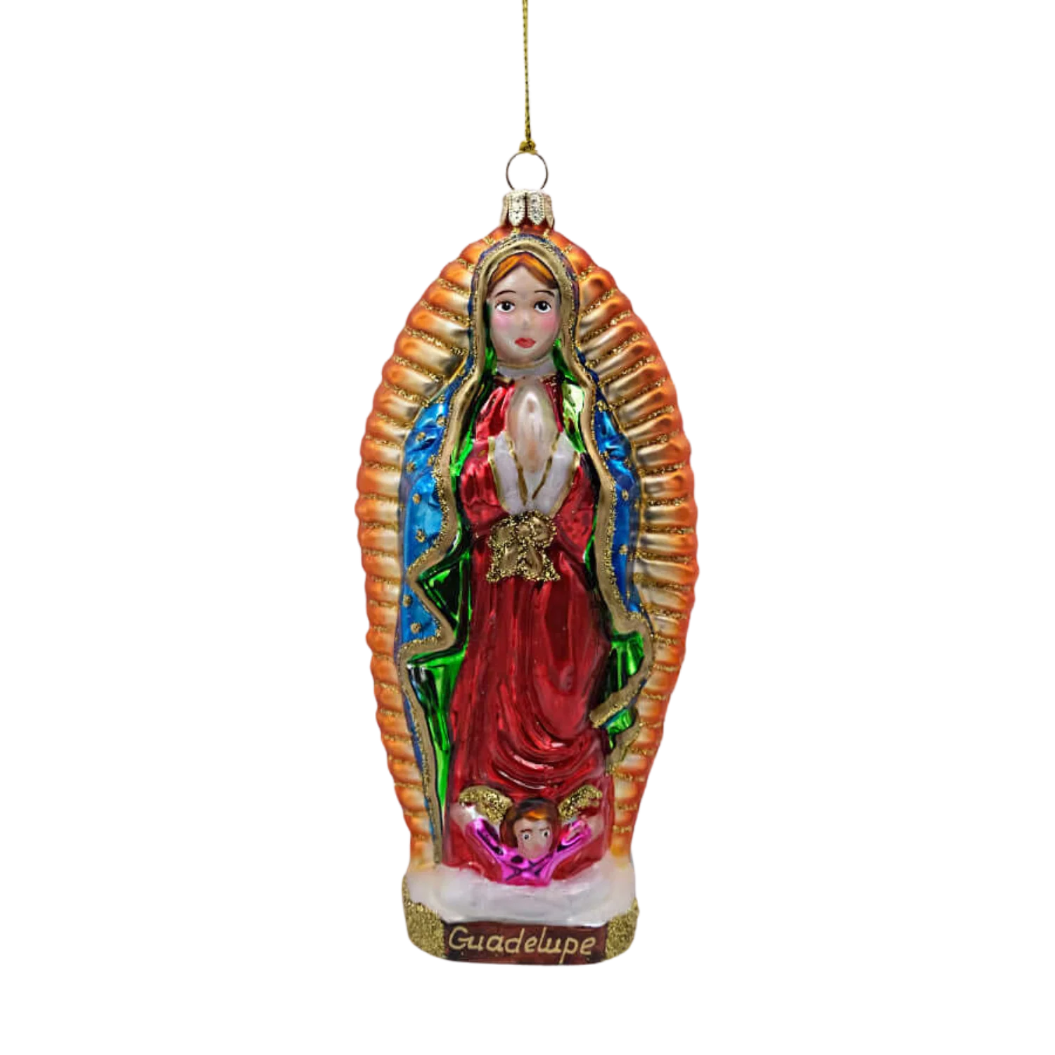 OUR LADY OF GUADALUPE - CHRISTMAS TREE DECORATION - GLASS