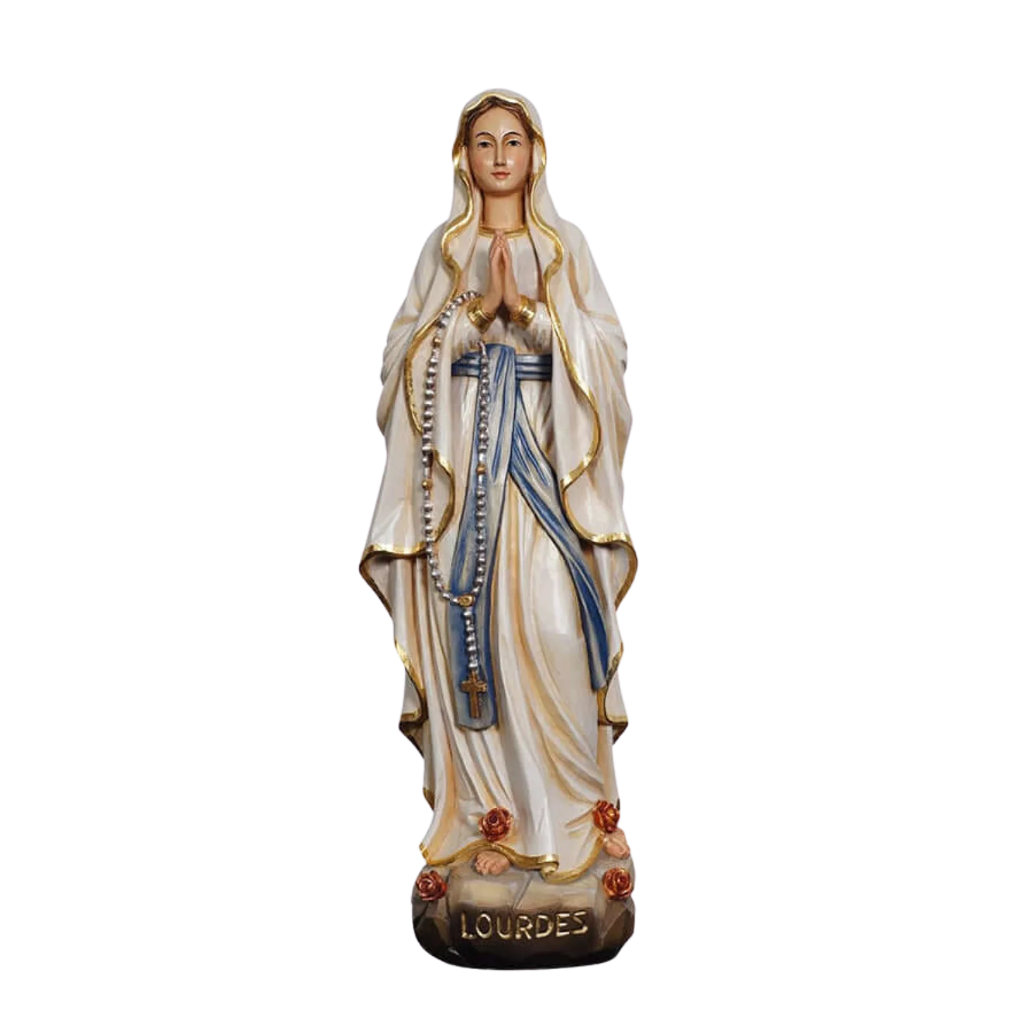 OUR LADY OF LOURDES - STATUE - WOOD