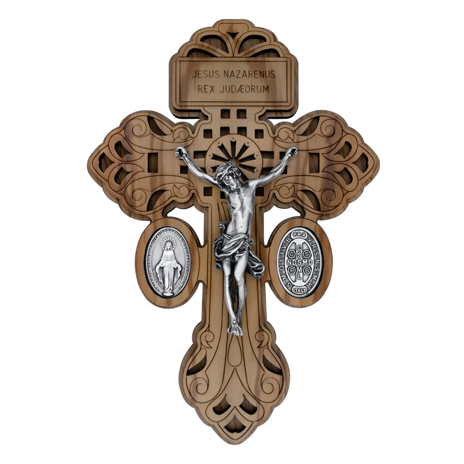 PARDON WALL CRUCIFIX - WOOD
