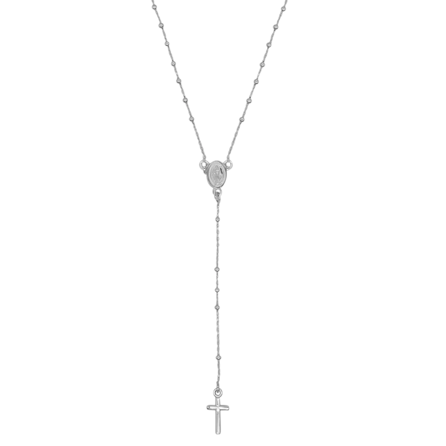 ROSARY NECKLACE - STERLING SILVER - Image 2