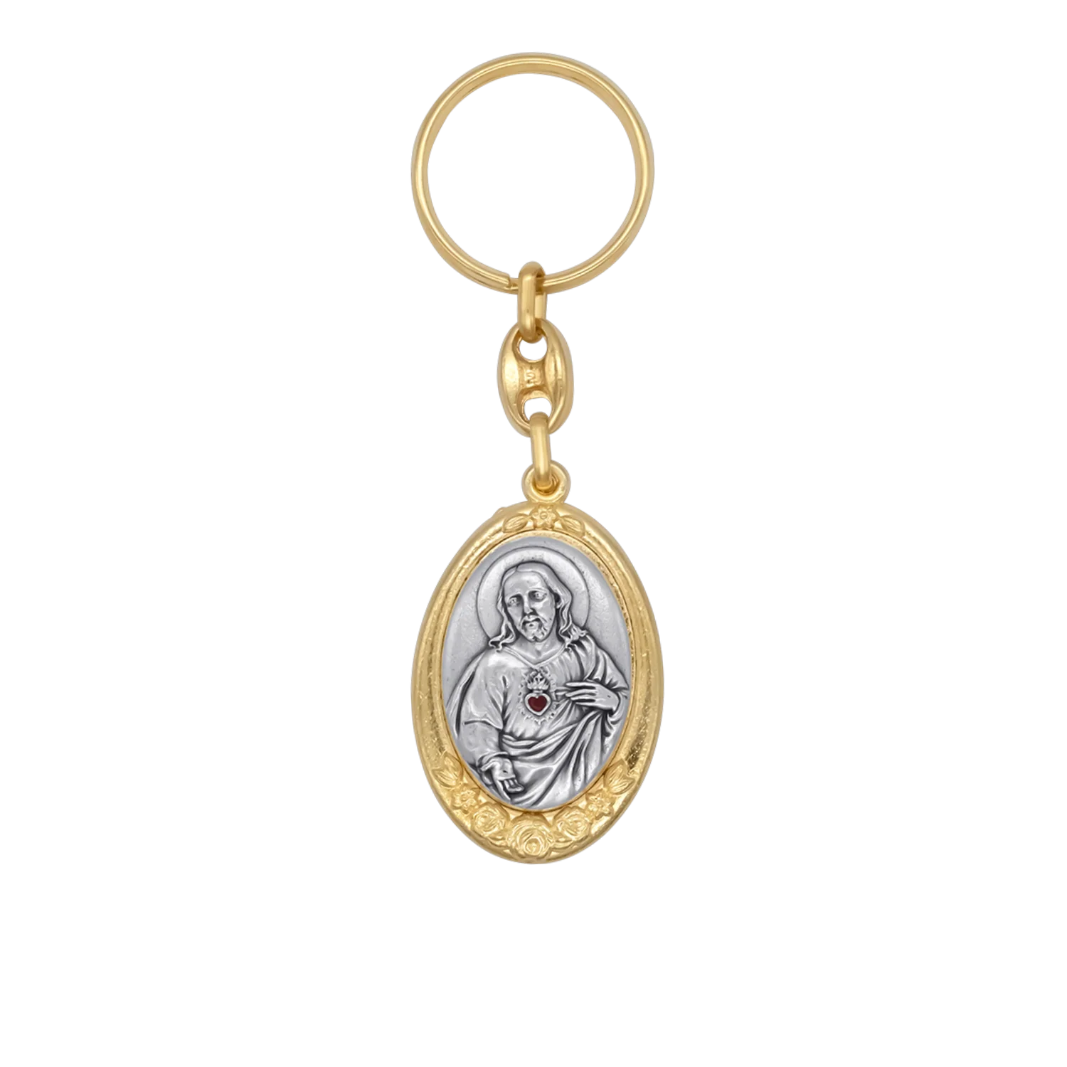 SACRED HEART OF JESUS - KEY RING - METAL