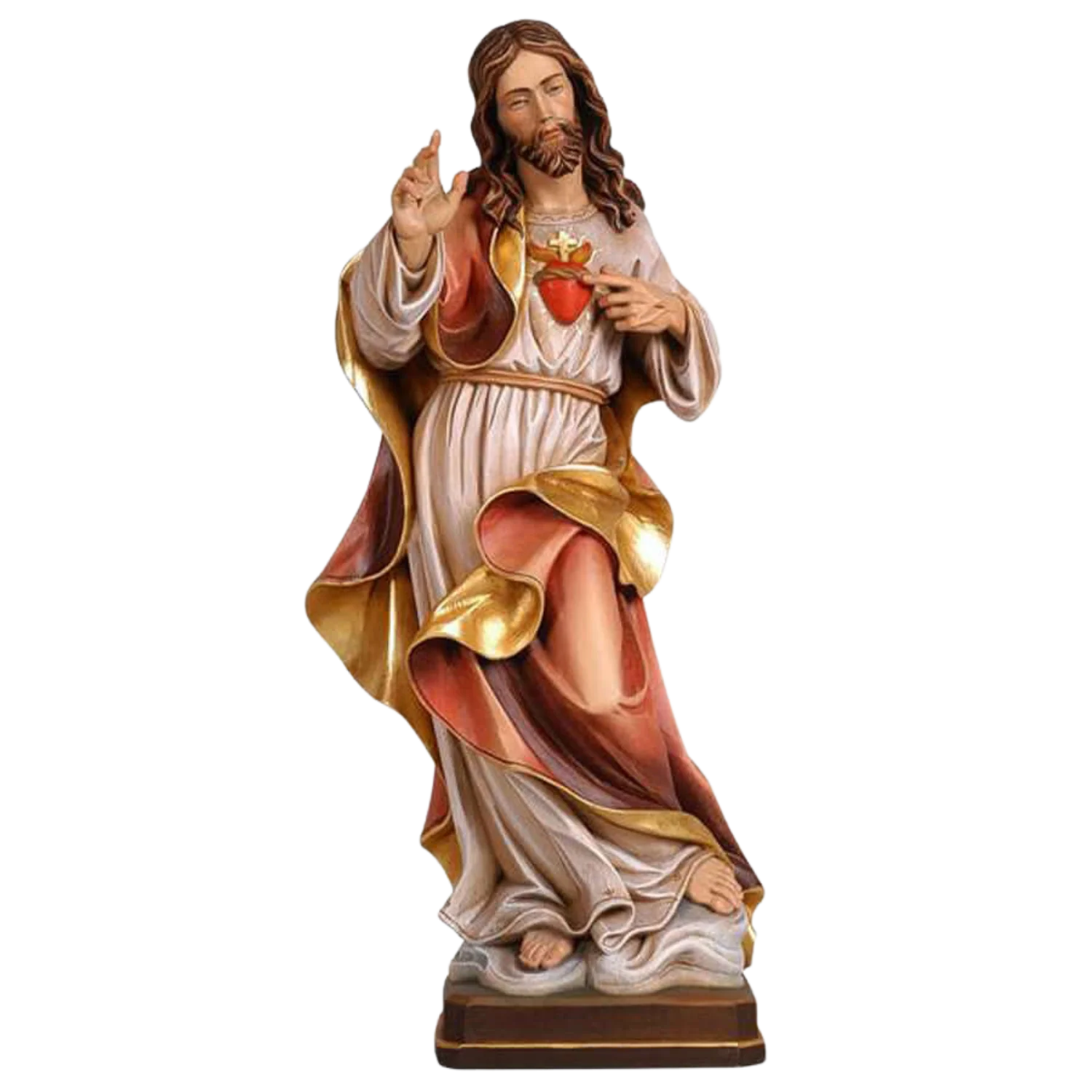 SACRED HEART OF JESUS - STATUE - WOOD