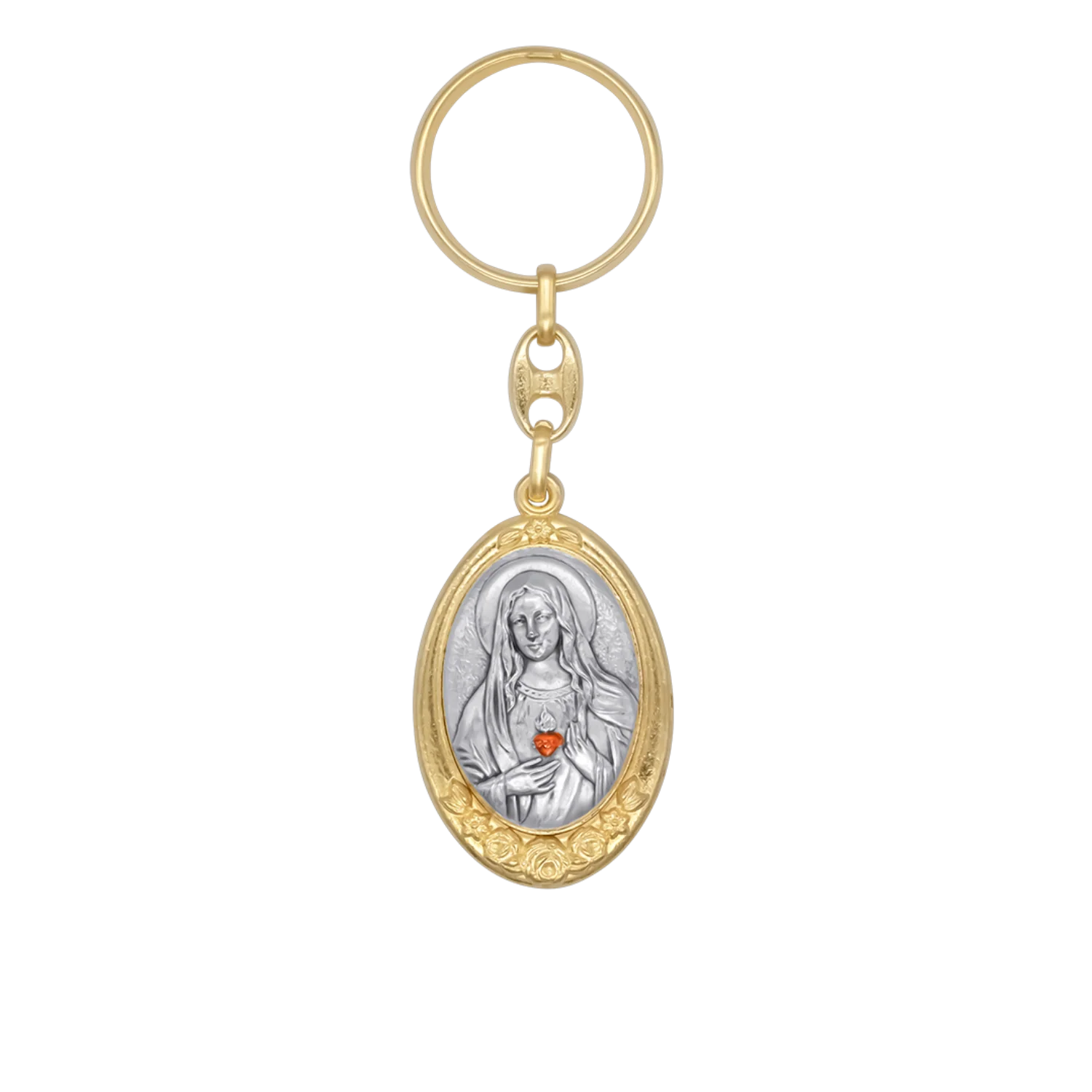 SACRED HEART OF MARY - KEY RING - METAL