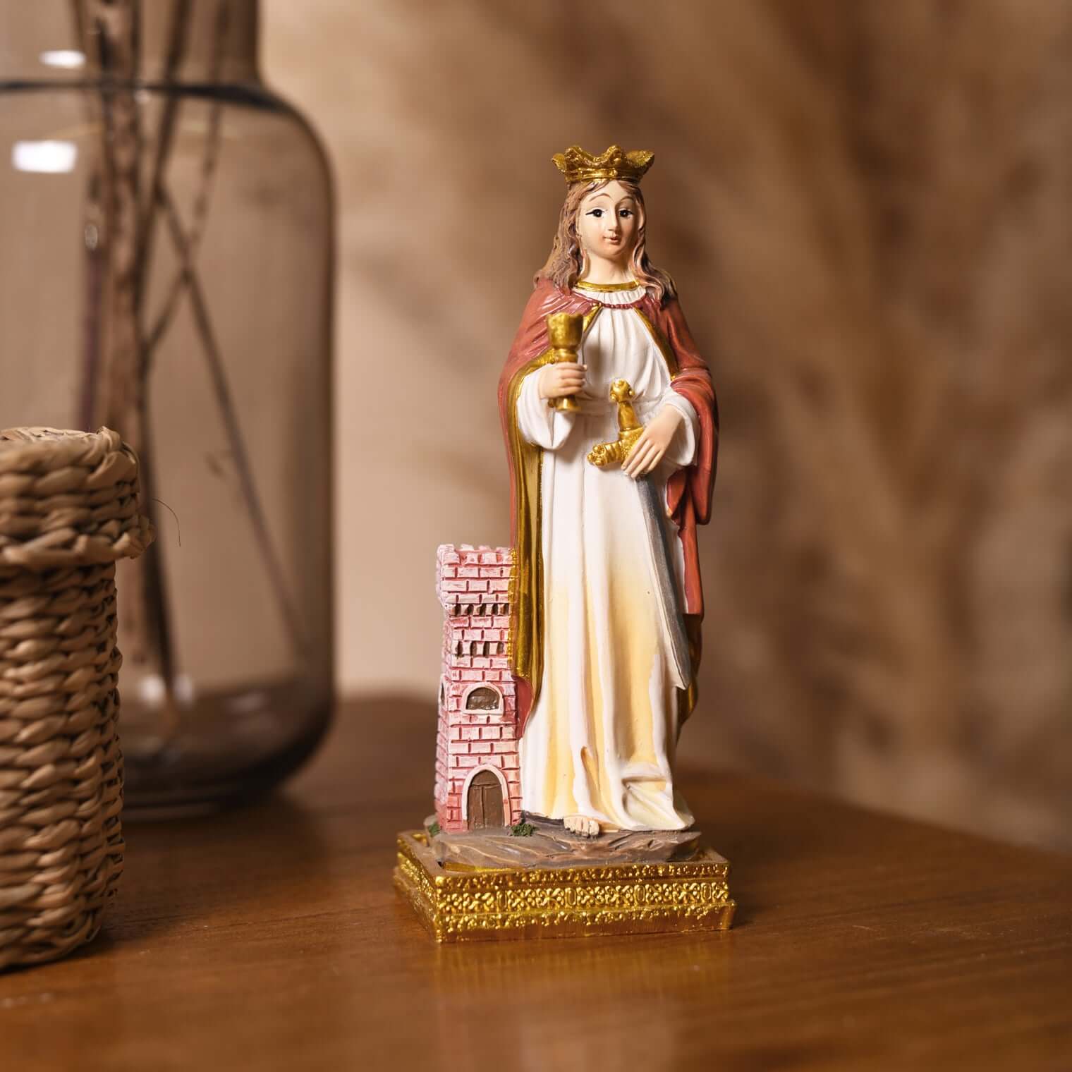 SAINT BARBARA - STATUE - RESIN - Image 3