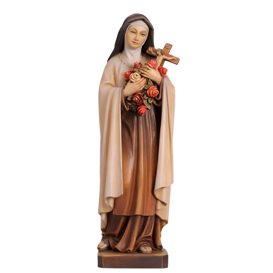 SAINT THÉRÈSE OF LISIEUX - STATUE - WOOD