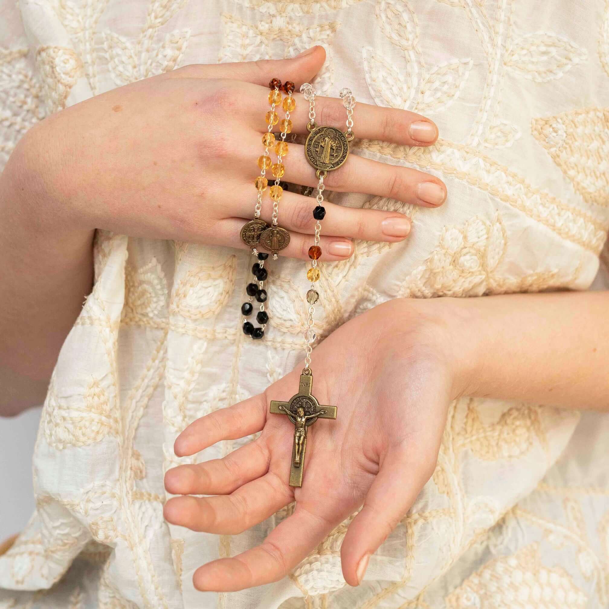 ST BENEDICT - ROSARY - METAL - Image 2