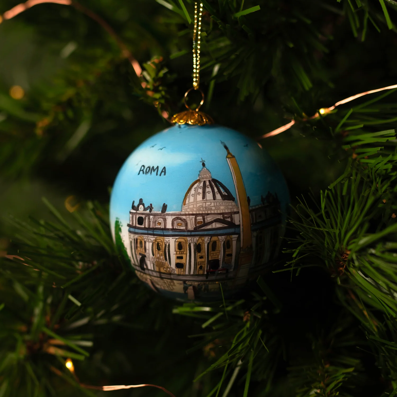 SAINT PETER'S SQUARE - CHRISTMAS BAUBLE - GLASS - Image 2