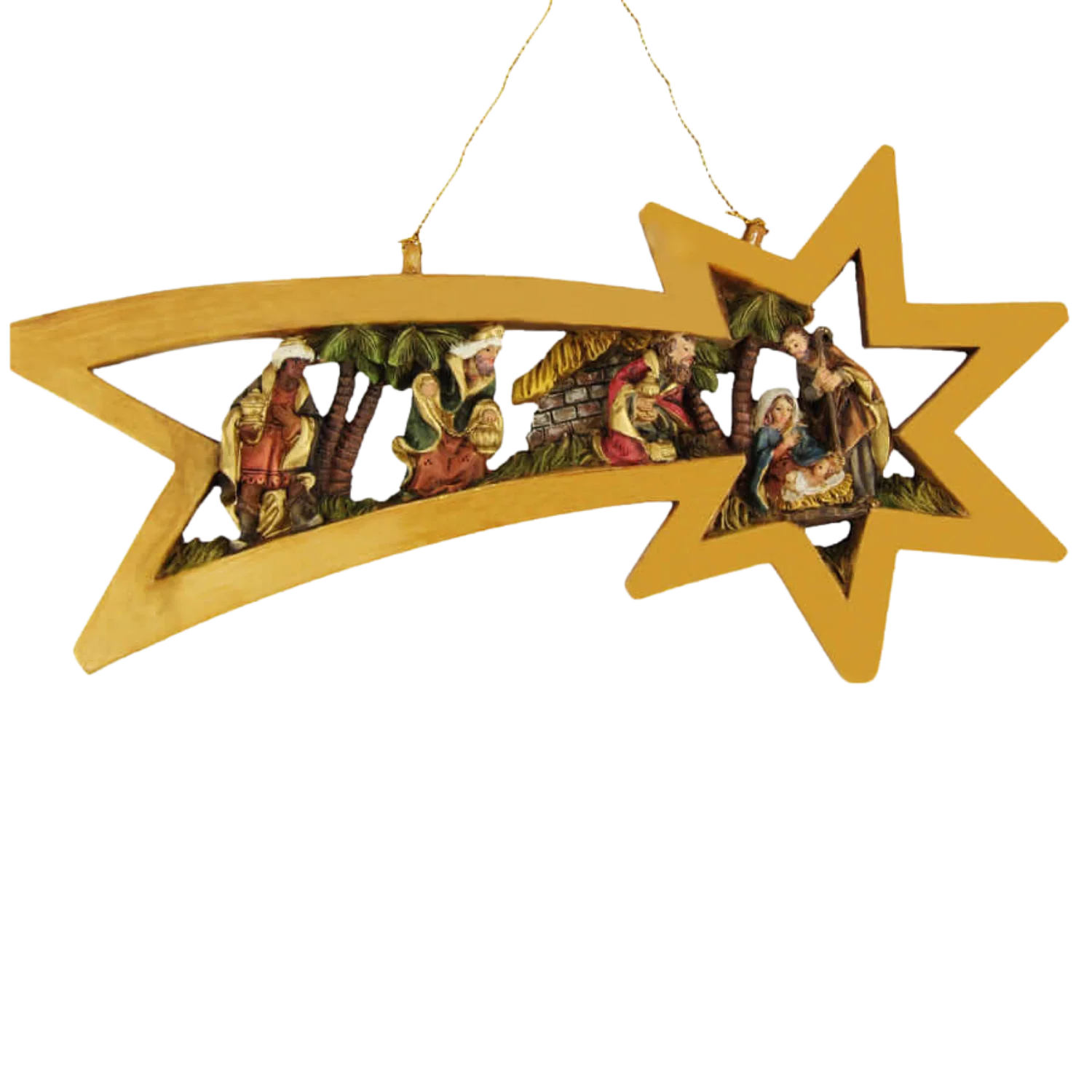 STAR OF BETHLEHEM NATIVITY - CHRISTMAS DECORATION - RESIN