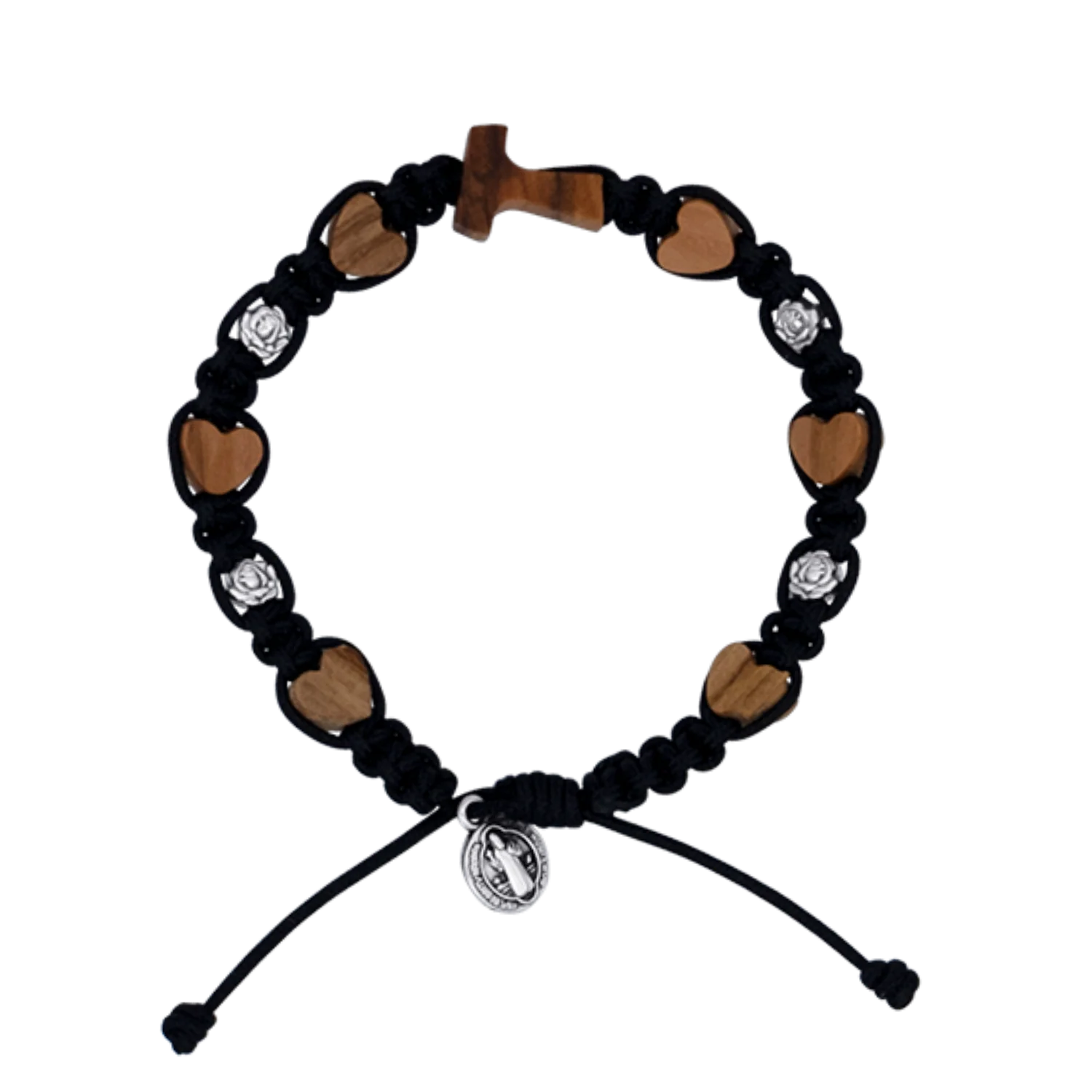 TAU CROSS BRACELET - OLIVE WOOD